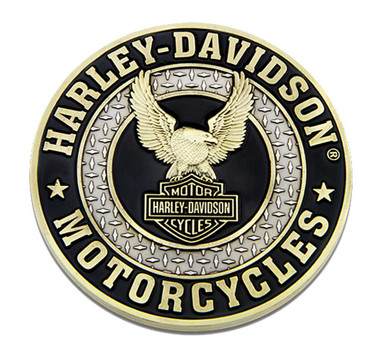 Harley-Davidson Up-Winged Eagle B&S Heavy-Duty Metal Magnet, 3 in. 8008567 - Wisconsin Harley-Davidson