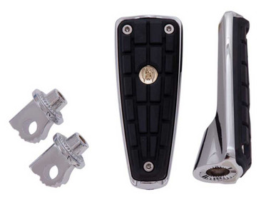 Ciro CMX Footpegs With Mount, Fits Harley Clevis, Chrome or Black, Sold in Pairs - Wisconsin Harley-Davidson