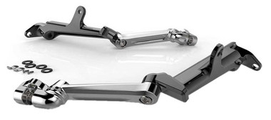 Ciro Frame Mounted Adjustable Highway Harley Peg Mounts Chrome or Black Finishes - Wisconsin Harley-Davidson