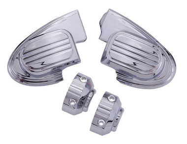 Ciro Master Cylinder Cover without Mirror, Fits Harley Touring, Chrome or Black - Wisconsin Harley-Davidson