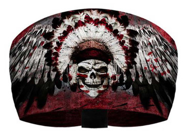 That's A Wrap Men's Winged Chief Skull Performance Knotty Band Headwrap KB1322 - Wisconsin Harley-Davidson