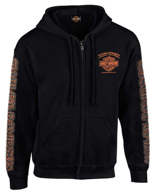 トップス MAXIMUS EAGLE PULLOVER HOODIE Harley-Davidson® Men's Eagle Piston Long Sleeve Pullover Hoodie