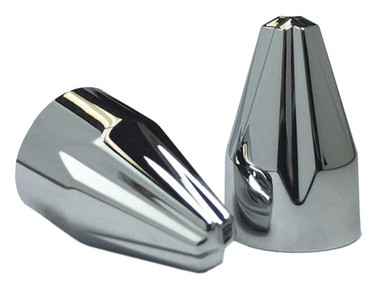 Ciro Fluted Spike Bolt Cap Fit (53pk) for Harley - Chrome or Painted Black - Wisconsin Harley-Davidson