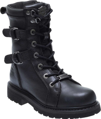Harley-Davidson® Women's Tyson 7-Inch Black Leather Motorcycle