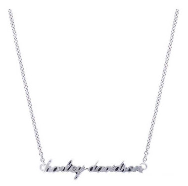 Harley-Davidson Women's H-D Delicate Cursive Script Chain Necklace HDN0375 - Wisconsin Harley-Davidson