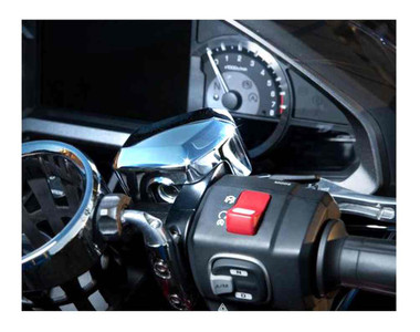 Ciro Goldstrike TWINART Front Master Cylinder Cover - Chrome, Gold Wing 78330 - Wisconsin Harley-Davidson