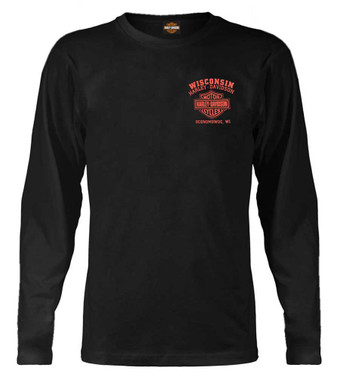 Harley-Davidson® Men's Custom Freedom Long Sleeve Crew-Neck Shirt