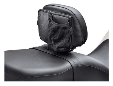 Harley-Davidson Rider Backrest Organizer - Fits 09-later Models, Black 93300098 - Wisconsin Harley-Davidson