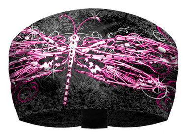 That's A Wrap Women's Dragonfly Rhinestone Splatter Knotty Band KB1429R-BLACK - Wisconsin Harley-Davidson