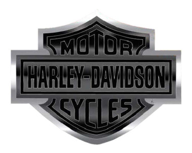 Harley-Davidson Bar & Shield Logo Bendable Aluminum Decal, Black/Silver CG41713 - Wisconsin Harley-Davidson