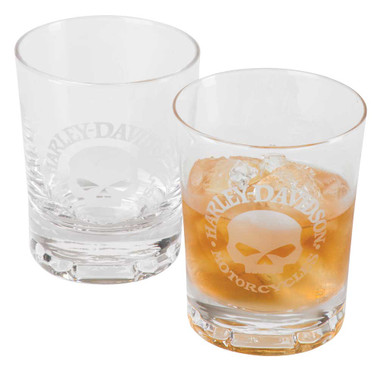 Harley-Davidson Willie G Skull Tumbler Set, Set of Two - 10 oz. HDL-18799 - Wisconsin Harley-Davidson