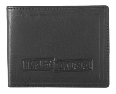 Harley-Davidson Men's Drag Race Bi-Fold Leather Wallet w/ RFID HDMWA11675 - Wisconsin Harley-Davidson
