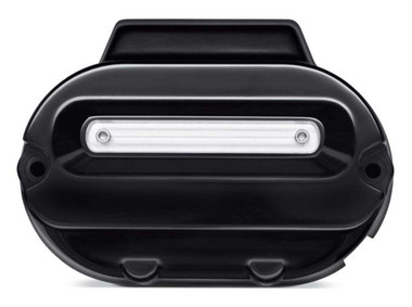 Harley-Davidson Dominion Transmission Side Cover, Gloss Black Finish 25800130 - Wisconsin Harley-Davidson