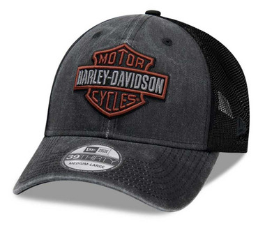 Harley-Davidson Men's Washed Colorblocked 39THIRTY Baseball Cap 99407-20VM - Wisconsin Harley-Davidson