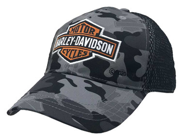 Harley-Davidson Little Boys' B&S Camo Print Toddler Mesh Baseball Cap 7270929 - Wisconsin Harley-Davidson