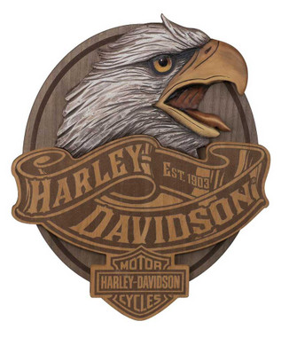 Harley-Davidson® Road Starts Here Bar & Shield Marquee Metal Pub