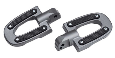 Harley-Davidson Endgame Passenger Footpegs, Softail Models - Graphite 50501643 - Wisconsin Harley-Davidson