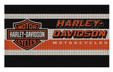 Harley-Davidson Embossed Bar & Shield Logo Doormat - 30 x 18 inches 41EM4900 - Wisconsin Harley-Davidson