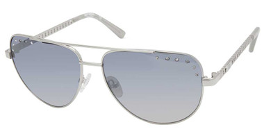 Harley-Davidson Women's Teardrop Aviator Sunglasses, Gunmetal Frame/Blue Lenses - Wisconsin Harley-Davidson