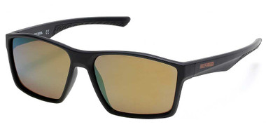 Harley-Davidson Men's Geometric Plastic Sunglasses, Black Frame/Bordeaux Lenses - Wisconsin Harley-Davidson