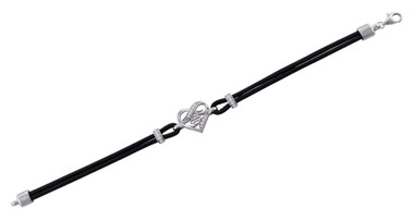 Harley-Davidson Women's Infinity Thorn Heart Sterling Silver Cord Bracelet - Wisconsin Harley-Davidson