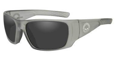 Harley-Davidson Men's Keys Sunglasses, Silver Flash Lenses & Matte Gray Frames - Wisconsin Harley-Davidson