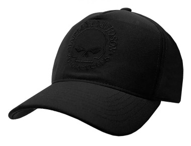 Harley-Davidson Men's Tonal Willie G Skull Logo Snapback Baseball Cap - Black - Wisconsin Harley-Davidson