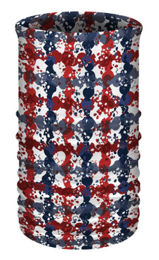 That's A Wrap Unisex Plaid Skull Multi-Function Reversible Tube Face Cover, RWB - Wisconsin Harley-Davidson