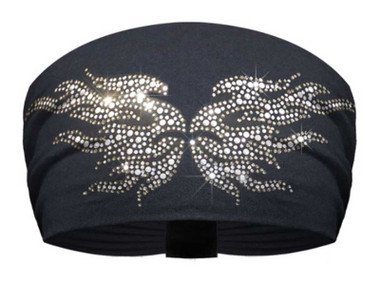 That's A Wrap Women's Embellished Tribal Flame Butterfly Knotty Band - Black - Wisconsin Harley-Davidson