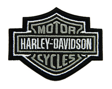 Harley-Davidson® 3 inch Embroidered Orange Bar & Shield Logo