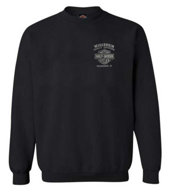 Harley-Davidson® Men's Ghoulish Skull 1/4 Zip Cadet Pullover