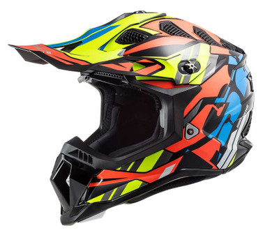 LS2 Helmets Subverter EVO Rascal Full Face Motorcycle Helmet, Black/Orange - Wisconsin Harley-Davidson