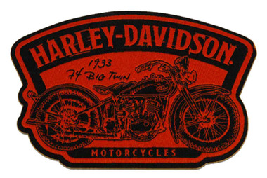 Harley-Davidson 4.5 inch. Embroidered Timeline Motorcycle Emblem Sew-On Patch - Wisconsin Harley-Davidson