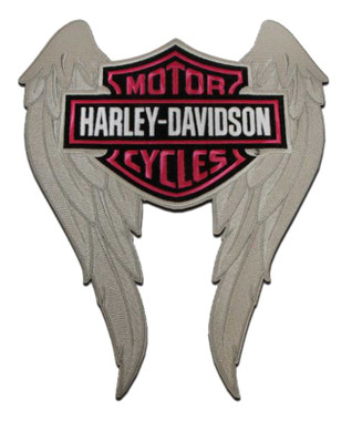 Harley-Davidson 9 in. Embroidered Winged Bar & Shield Logo Emblem Sew-On Patch - Wisconsin Harley-Davidson