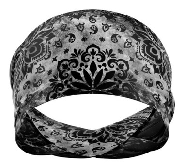 That's A Wrap Women's Paisley Print Versatile Multi-Function Do Band - Black - Wisconsin Harley-Davidson