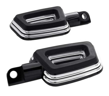 Harley-Davidson Empire Highway Rider Cut-Out Footpegs - Black Finish 50501897 - Wisconsin Harley-Davidson