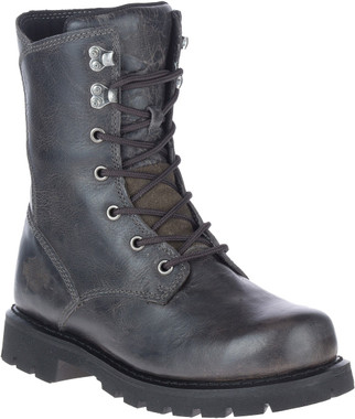 Harley-Davidson Women's Pearson 7-Inch Grey Motorcycle Boots, D84759 - Wisconsin Harley-Davidson