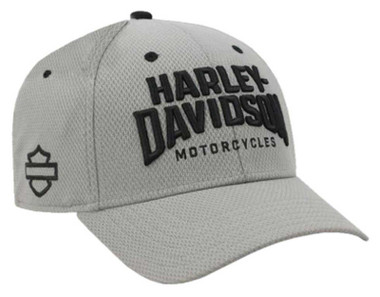 Harley-Davidson Men's Embroidered Athletic Curved Bill Adjustable Baseball Cap - Wisconsin Harley-Davidson