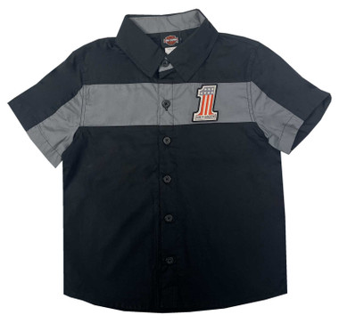 Harley-Davidson® Big Boys' #1 Short Sleeve Button Work Shop Shirt
