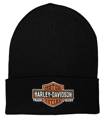 Harley-Davidson Men's Timeless Bar & Shield Logo Embroidered Cuffed Beanie Hat - Wisconsin Harley-Davidson