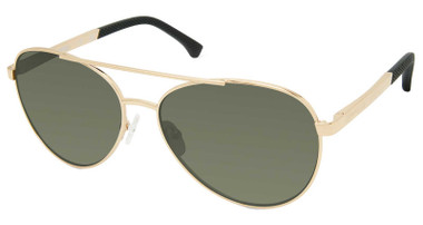 Harley-Davidson Men's Aviator Frame Sunglasses, Gold Frames & Green Lenses - Wisconsin Harley-Davidson