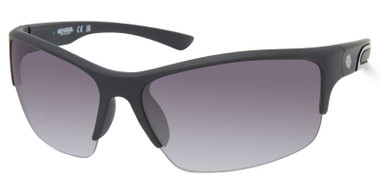 Harley-Davidson Men's Angular Wrap Sunglasses, Matte Blue Frames & Smoke Lenses - Wisconsin Harley-Davidson