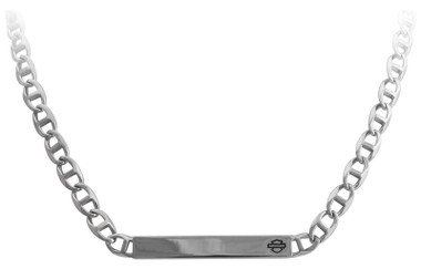 Harley-Davidson Women's B&S Mariner Chain Bar Necklace - Stainless Steel - Wisconsin Harley-Davidson