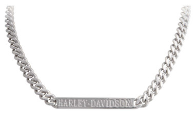 Harley-Davidson® Men's Bar & Shield Curb Link Stainless Steel