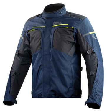 LS2 USA Men's Endurance Waterproof Motorcycle Touring Jacket - Blue/Black - Wisconsin Harley-Davidson