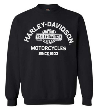 Harley Davidson Sweatshirt Harley-Davidson Men's Lightning Crest 1