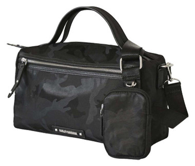 Harley-Davidson Women's Silky Tonal Camouflage Pattern Satchel Purse - Black - Wisconsin Harley-Davidson Harley-Davidson Women's Silky Tonal Camouflage Pattern Satchel Purse - Black - Wisconsin Harley-Davidson