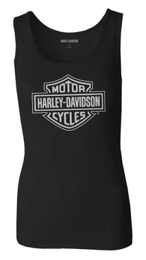 Harley-Davidson Women's Ultra Classic B&S Sleeveless Tank Top, Black 99105-22VW - Wisconsin Harley-Davidson