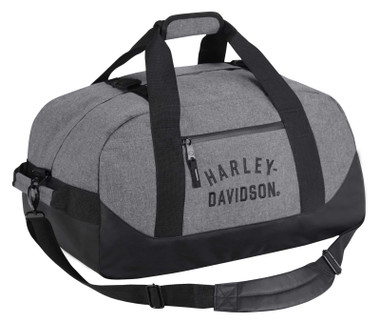 Harley-Davidson Rugged Twill 21" Convertible Duffel Bag/Backpack - Heather Gray - Wisconsin Harley-Davidson