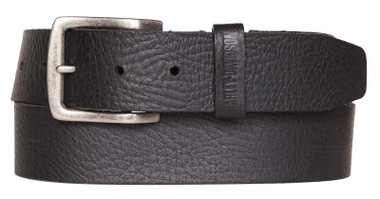 Harley-Davidson Men's Flex Hidden Elastic Comfort Genuine Leather Belt - Black - Wisconsin Harley-Davidson